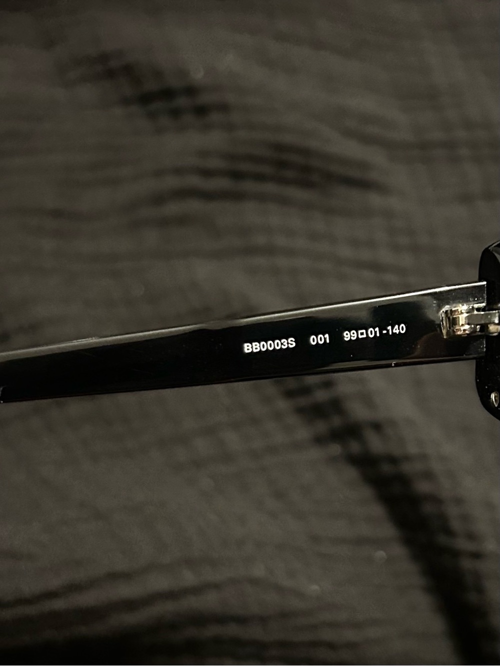 Balenciaga Black Shield Sunglasses with White Accent - Picture 4 of 5